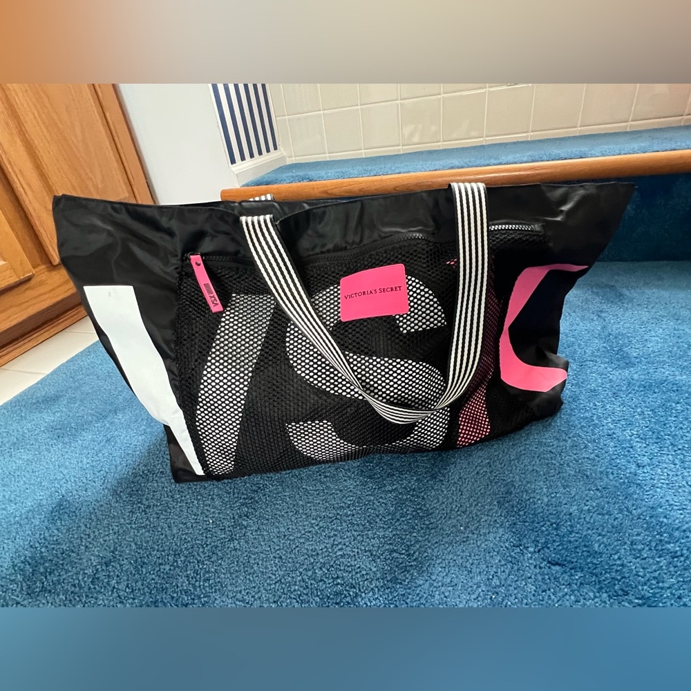 TWO Victorias Secret Tote Bags (each 25x14”)